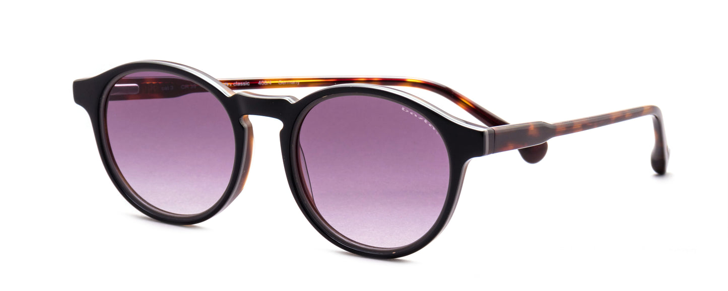 Sonnenbrille Frame Brothers mit UV400 Schutz in Schwarz - Havanna