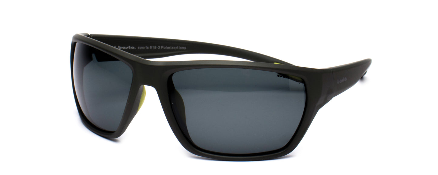 Sportsonnenbrille Frame Brothers Basta Sports Polarisiert 618 Schwarz