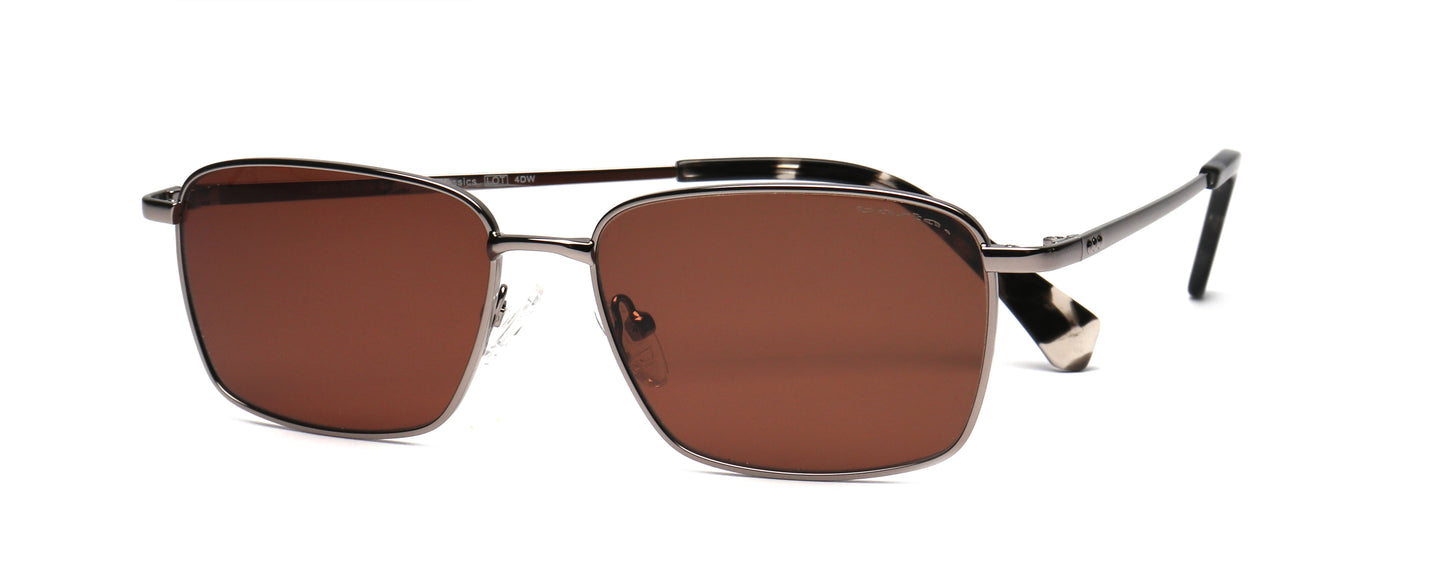Sonnenbrille Frame Brothers mit UV400 Schutz in Silber