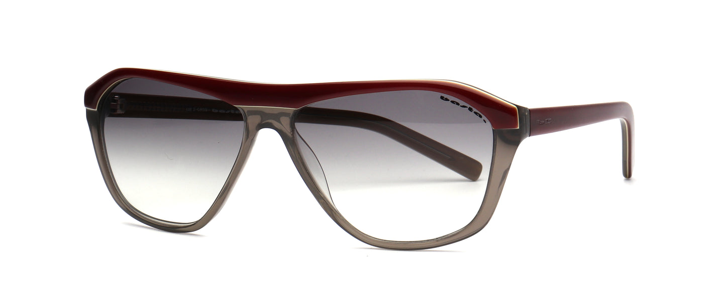 Sonnenbrille Frame Brothers mit UV400 Schutz in Grau - Rot