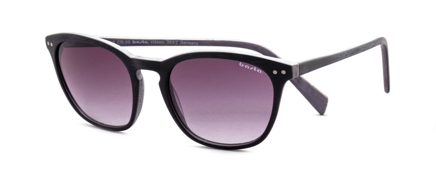 Sonnenbrille Frame Brothers mit UV400 Schutz in Schwarz