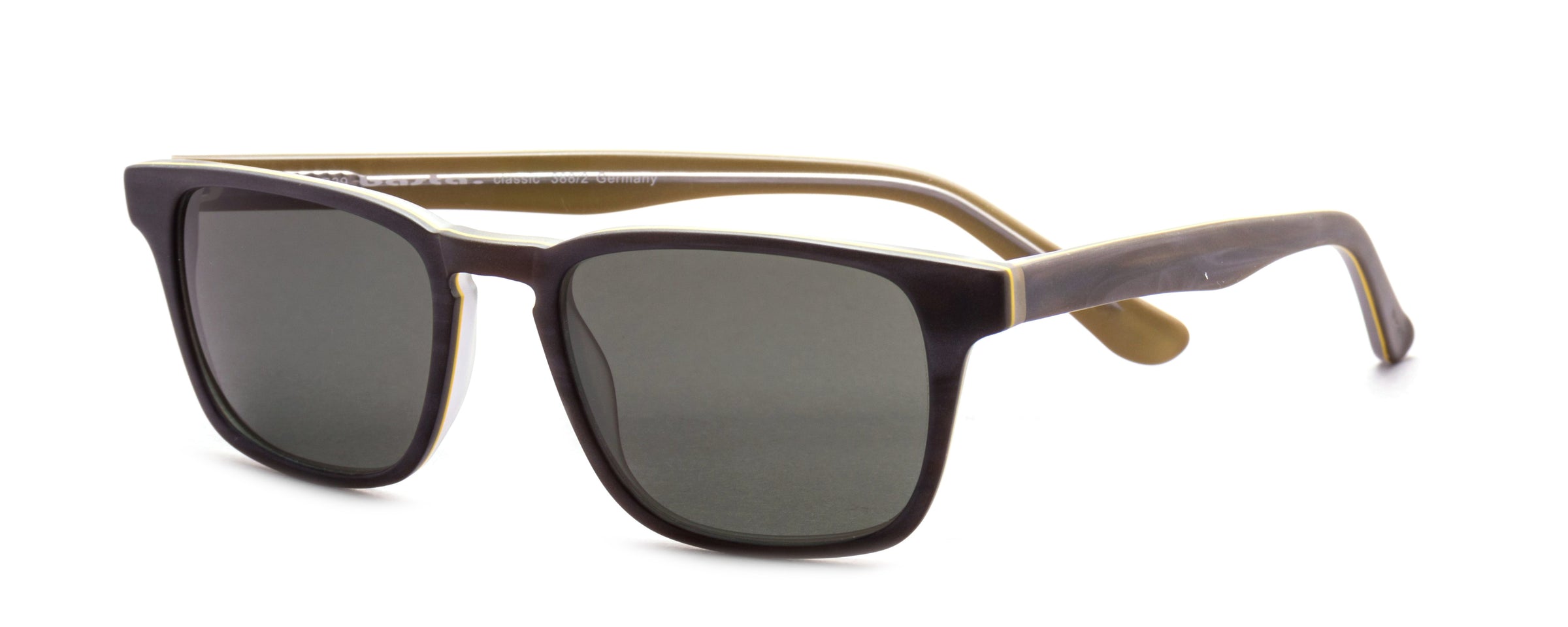Sonnenbrille Frame Brothers mit UV400 Schutz in Olive