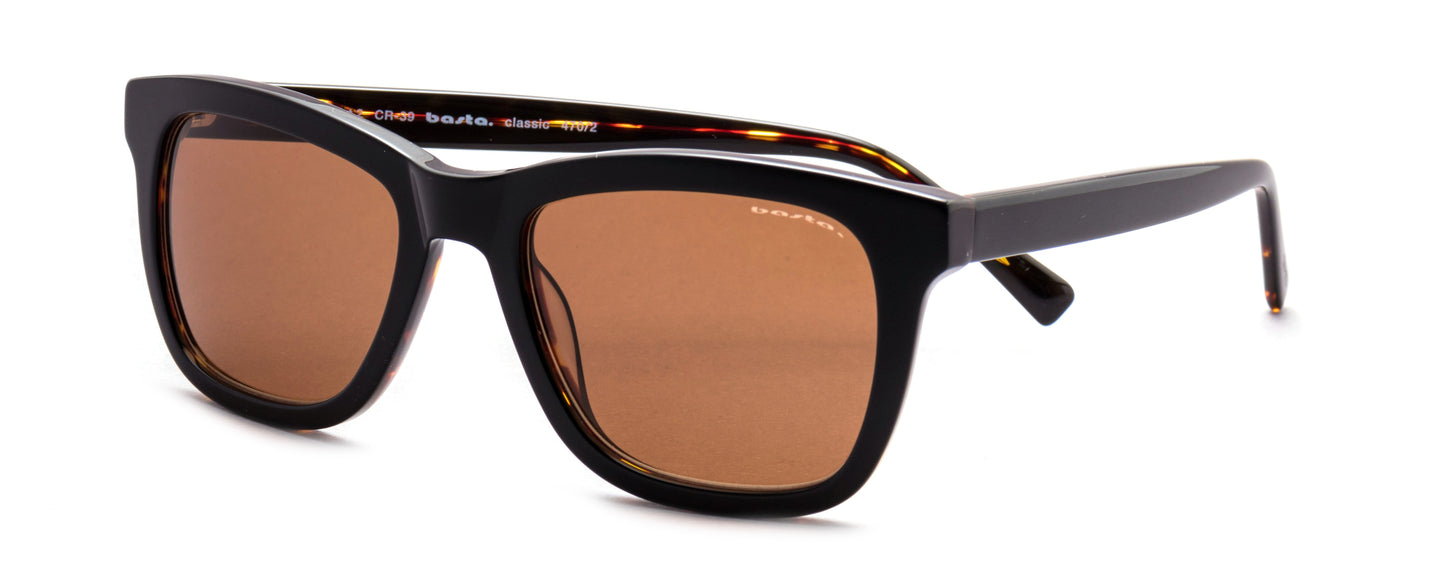Sonnenbrille Frame Brothers mit UV400 Schutz in Dunkelhavanna