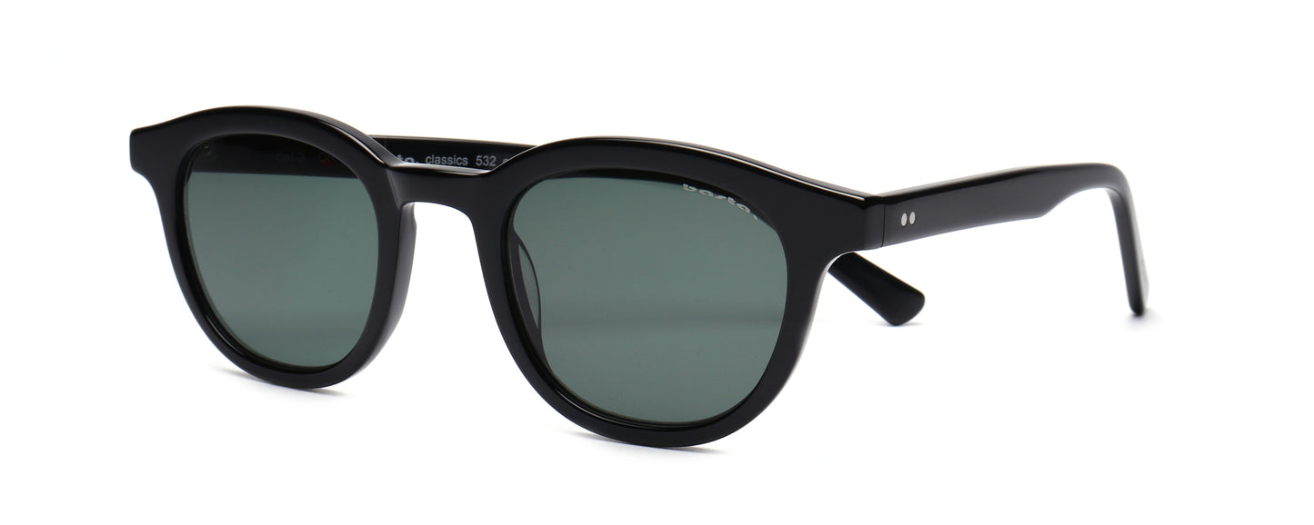 Sonnenbrille Frame Brothers mit UV400 Schutz in Schwarz