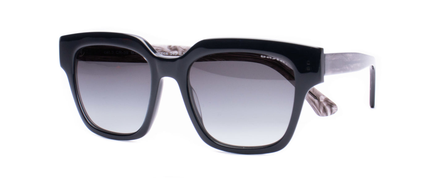 Sonnenbrille Frame Brothers mit UV400 Schutz in Schwarz