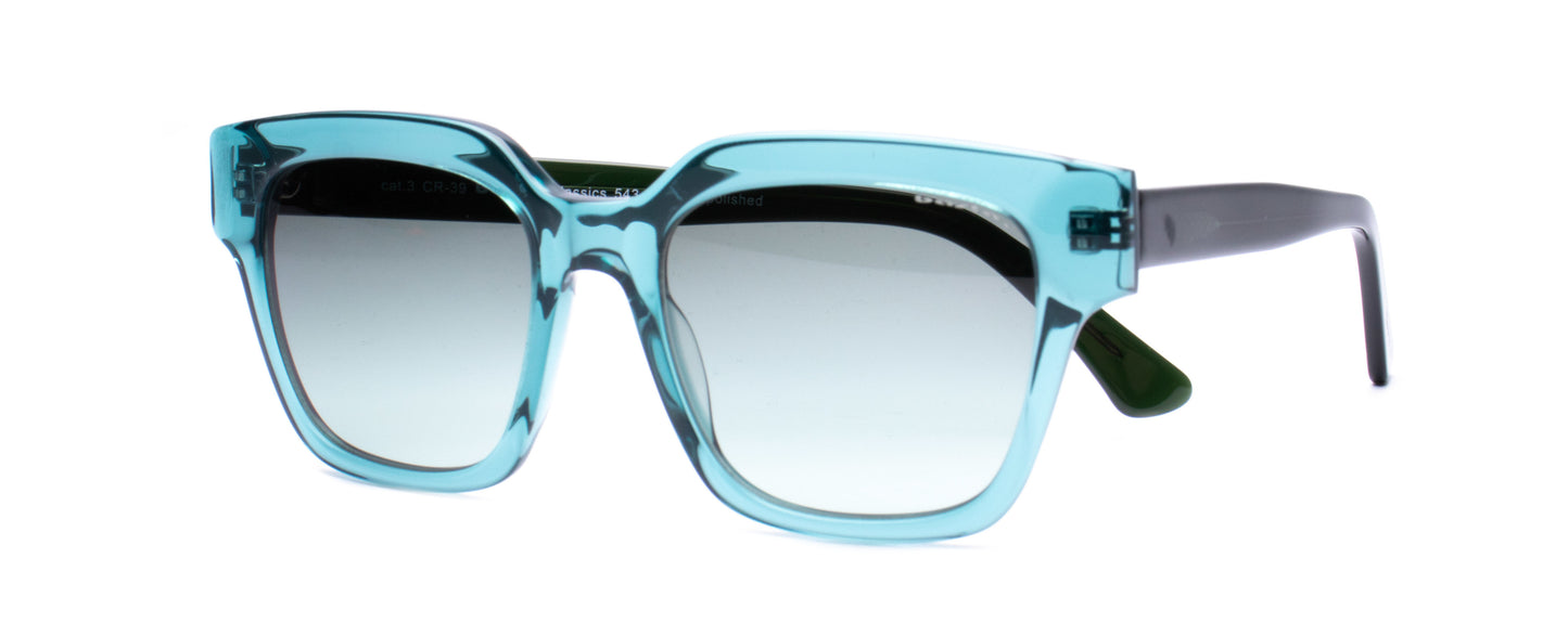Sonnenbrille Frame Brothers mit UV400 Schutz in Türkis