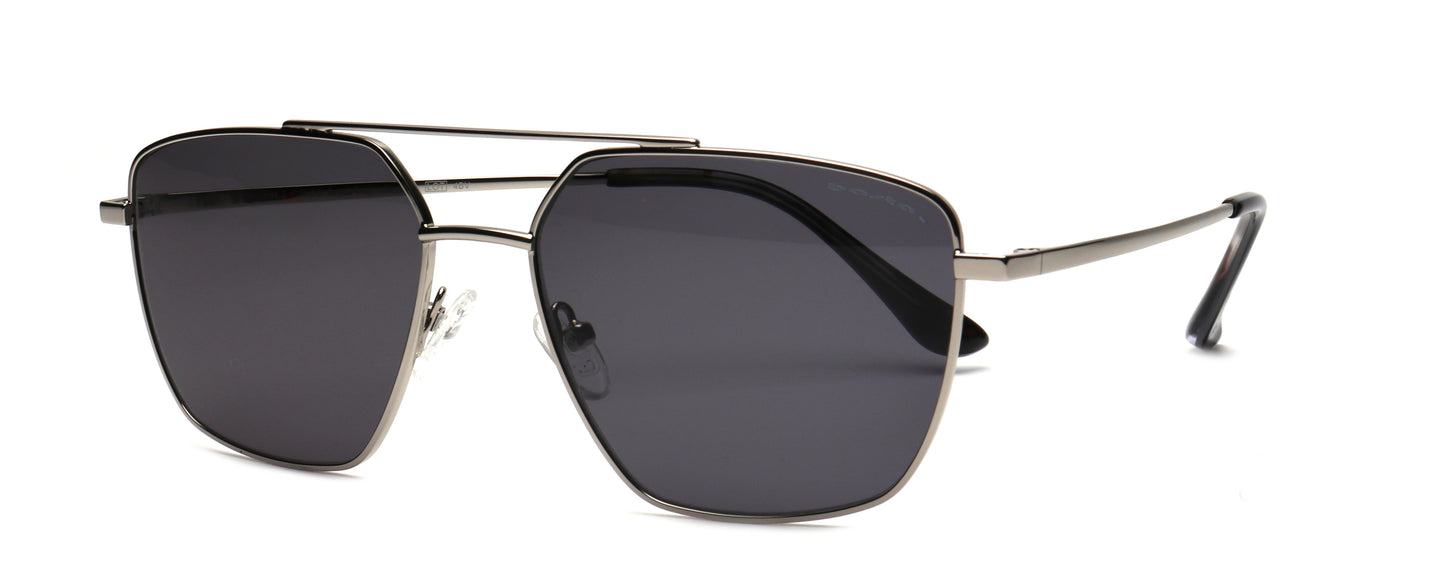 Sonnenbrille Frame Brothers mit UV400 Schutz in Silber