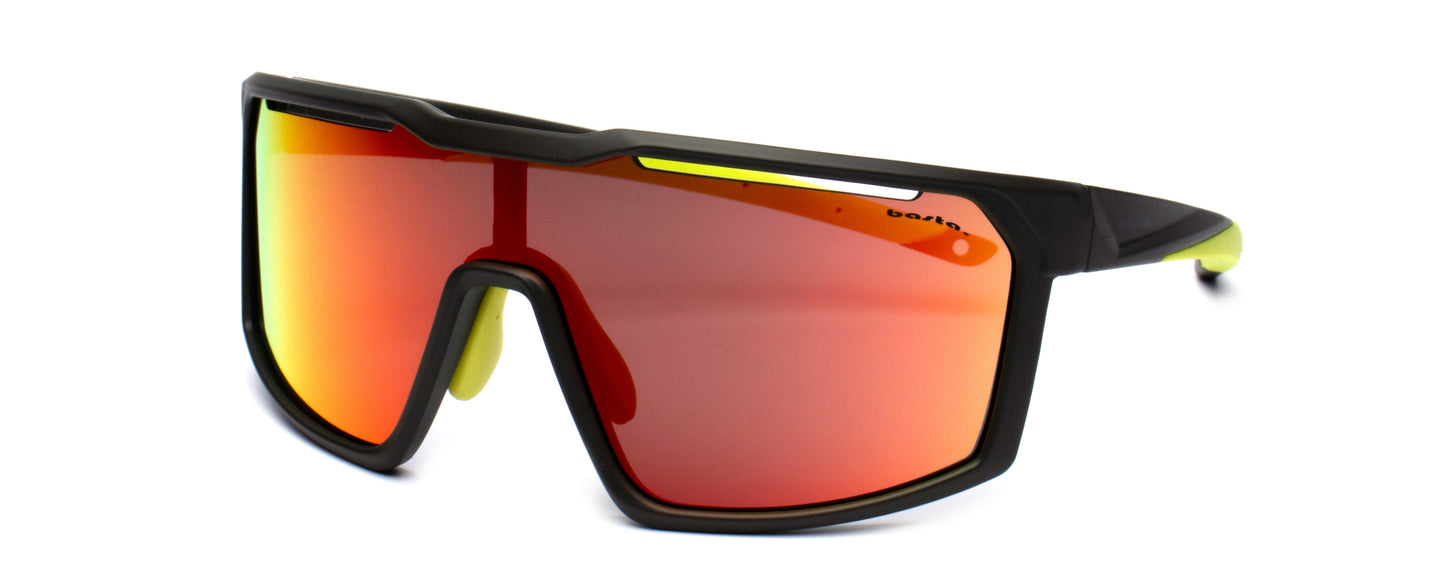 Sportsonnenbrille Frame Brothers Basta Sports 074 Grau - Gelb