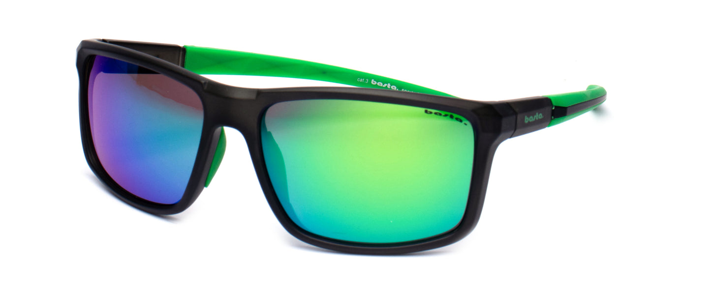 Sportsonnenbrille Frame Brothers Basta Sports 076 Schwarz - Grün