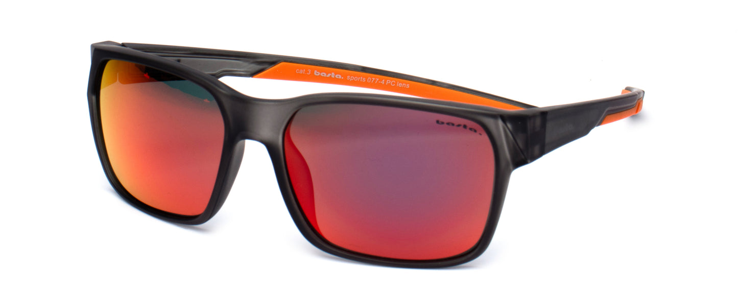 Sportsonnenbrille Frame Brothers Basta Sports 077 Grau - Orange