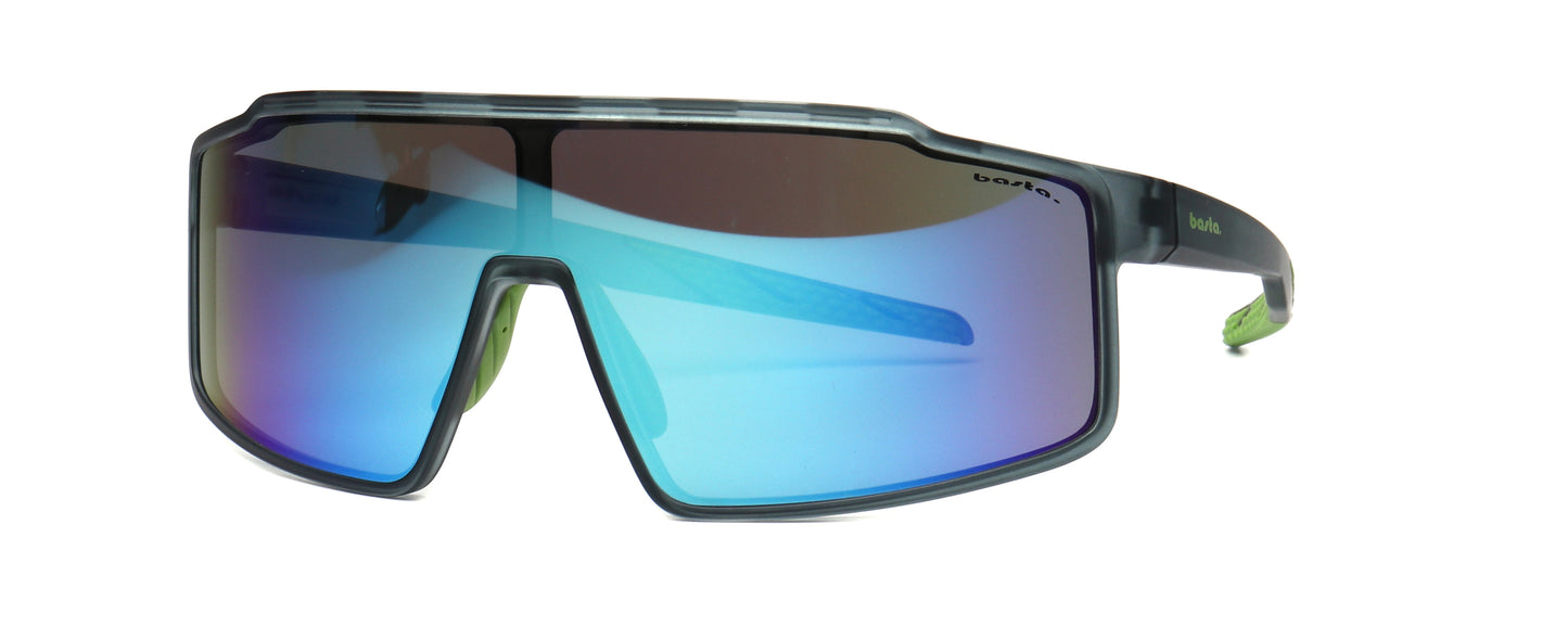 Sportsonnenbrille Frame Brothers mit UV400 Schutz in Blaugrau