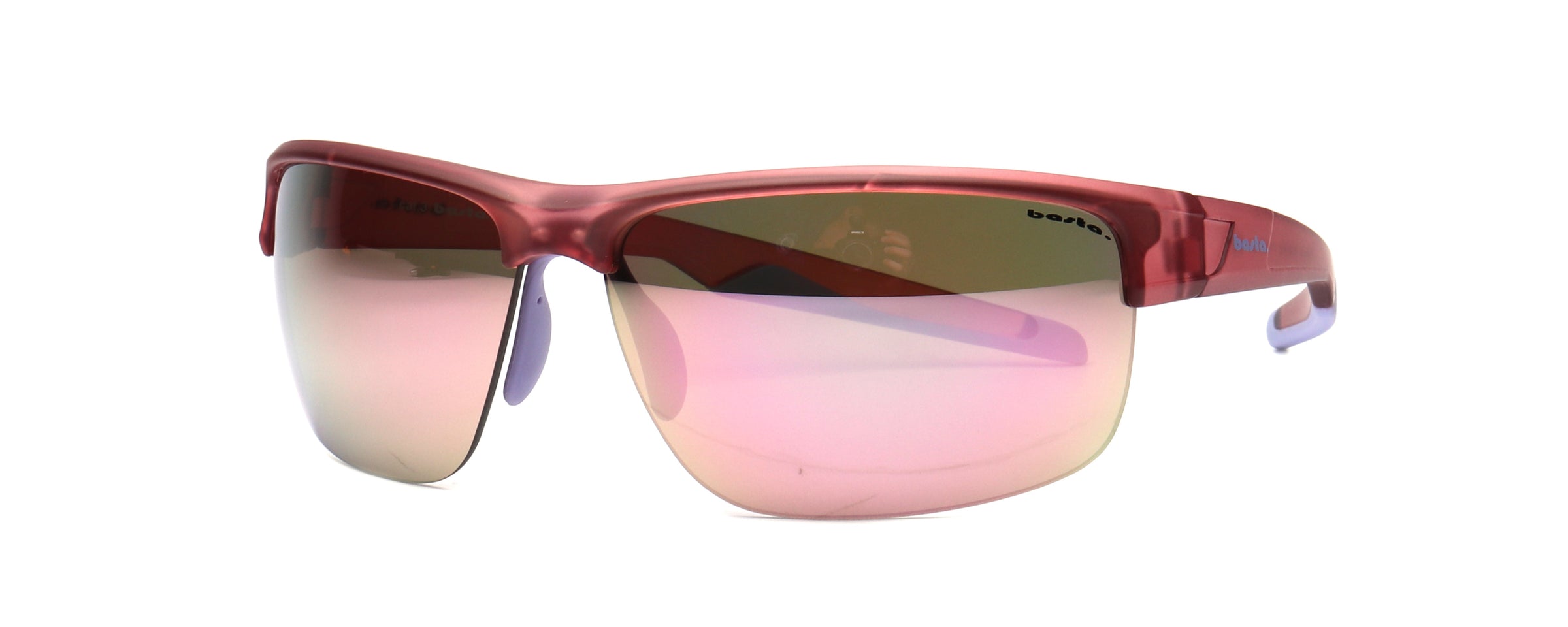 Sportsonnenbrille Frame Brothers mit UV400 Schutz in Rosa