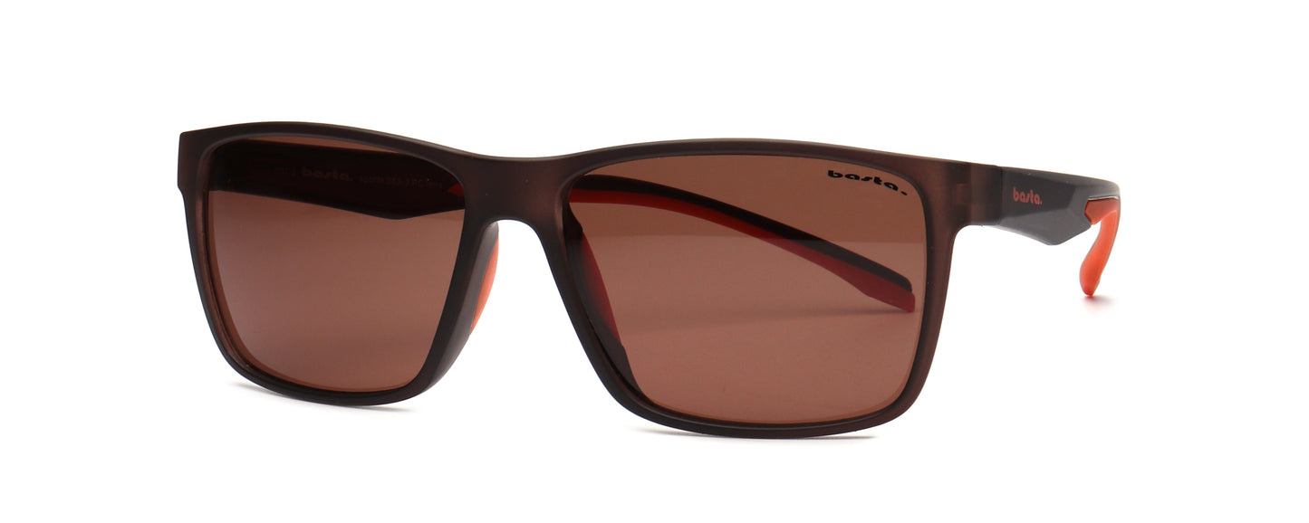 Sportsonnenbrille Frame Brothers mit UV400 Schutz in Braun