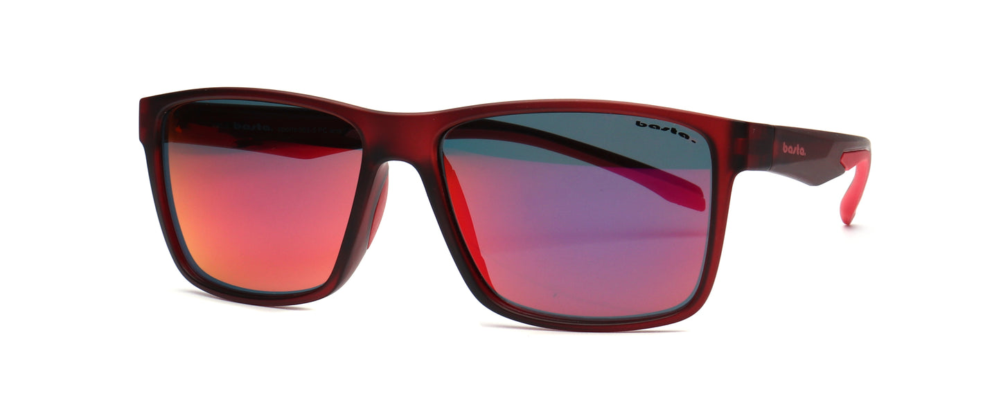 Sportsonnenbrille Frame Brothers mit UV400 Schutz in Rot