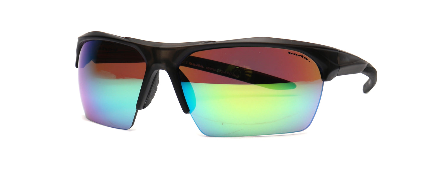 Sportsonnenbrille Frame Brothers mit UV400 Schutz in Grau