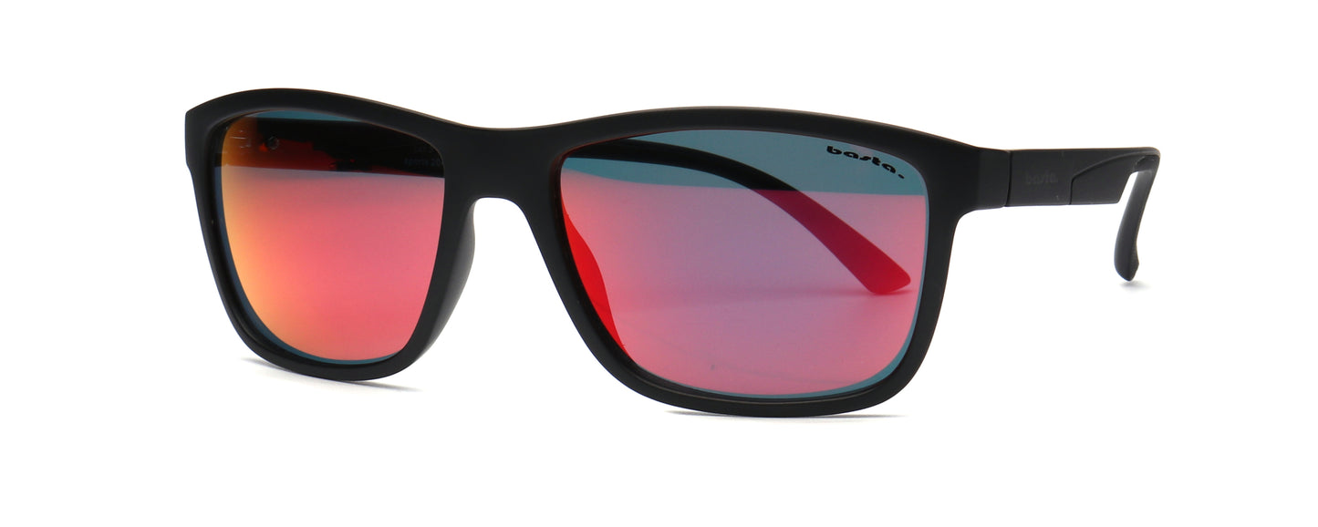 Sportsonnenbrille Frame Brothers mit UV400 Schutz in Schwarz