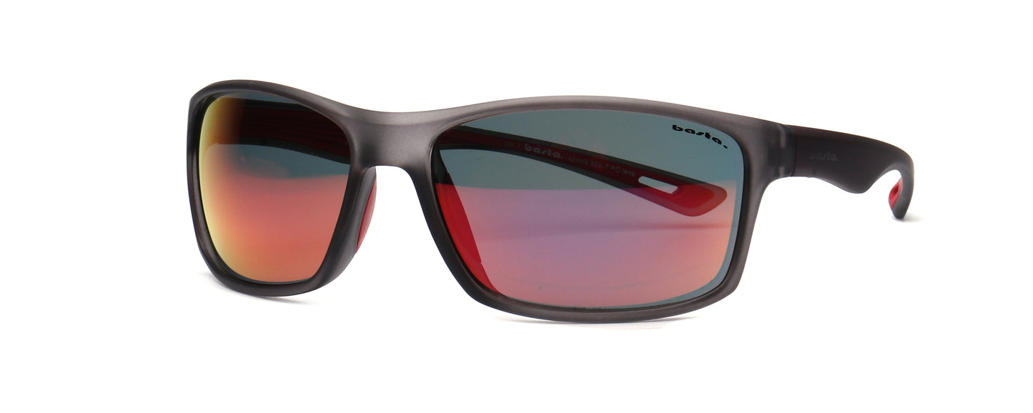 Sportsonnenbrille Frame Brothers mit UV400 Schutz in Grau