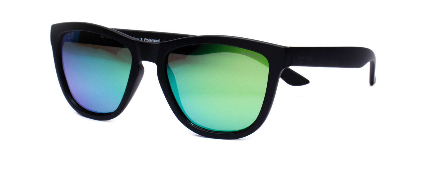 Sportsonnenbrille Frame Brothers mit UV400 Schutz in Schwarz - Grün