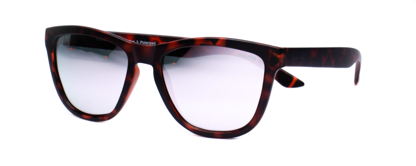 Sportsonnenbrille Frame Brothers mit UV400 Schutz in Havanna - Pink
