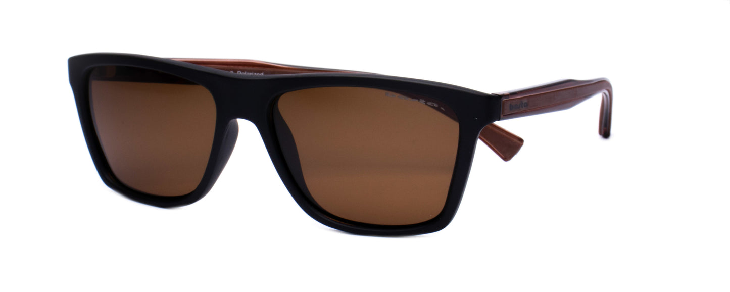 Sportsonnenbrille Frame Brothers mit UV400 Schutz in Schwarz - Braun