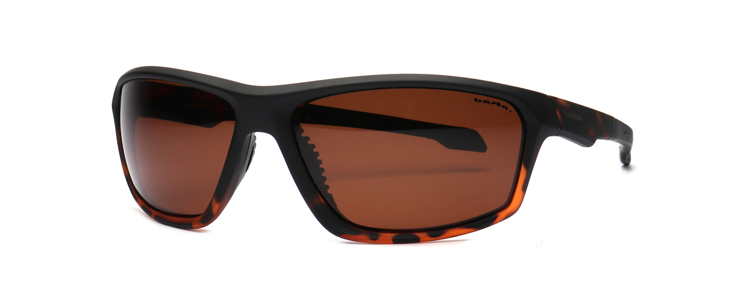 Sportsonnenbrille Frame Brothers mit UV400 Schutz und Polarisiert in Braun