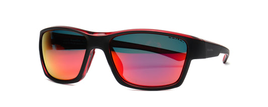 Sportsonnenbrille Frame Brothers Basta Sports Polarisiert 619 Schwarz - Rot
