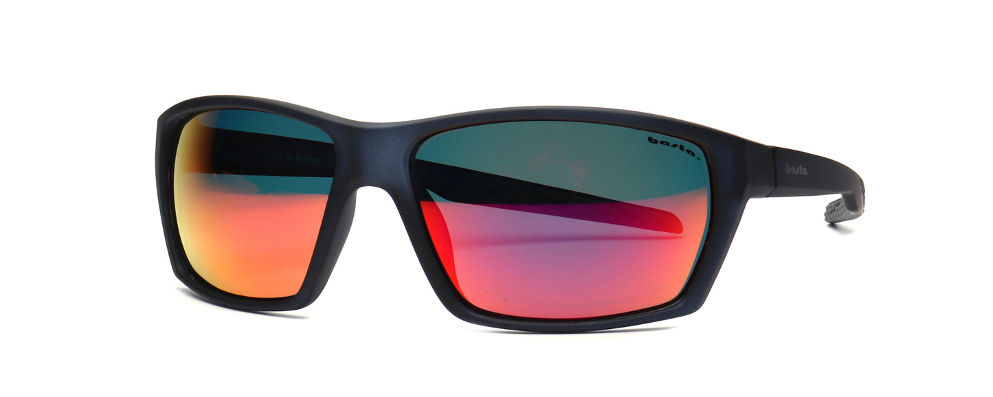 Sportsonnenbrille Frame Brothers mit UV400 Schutz und Polarisiert in Schwarz - Rot
